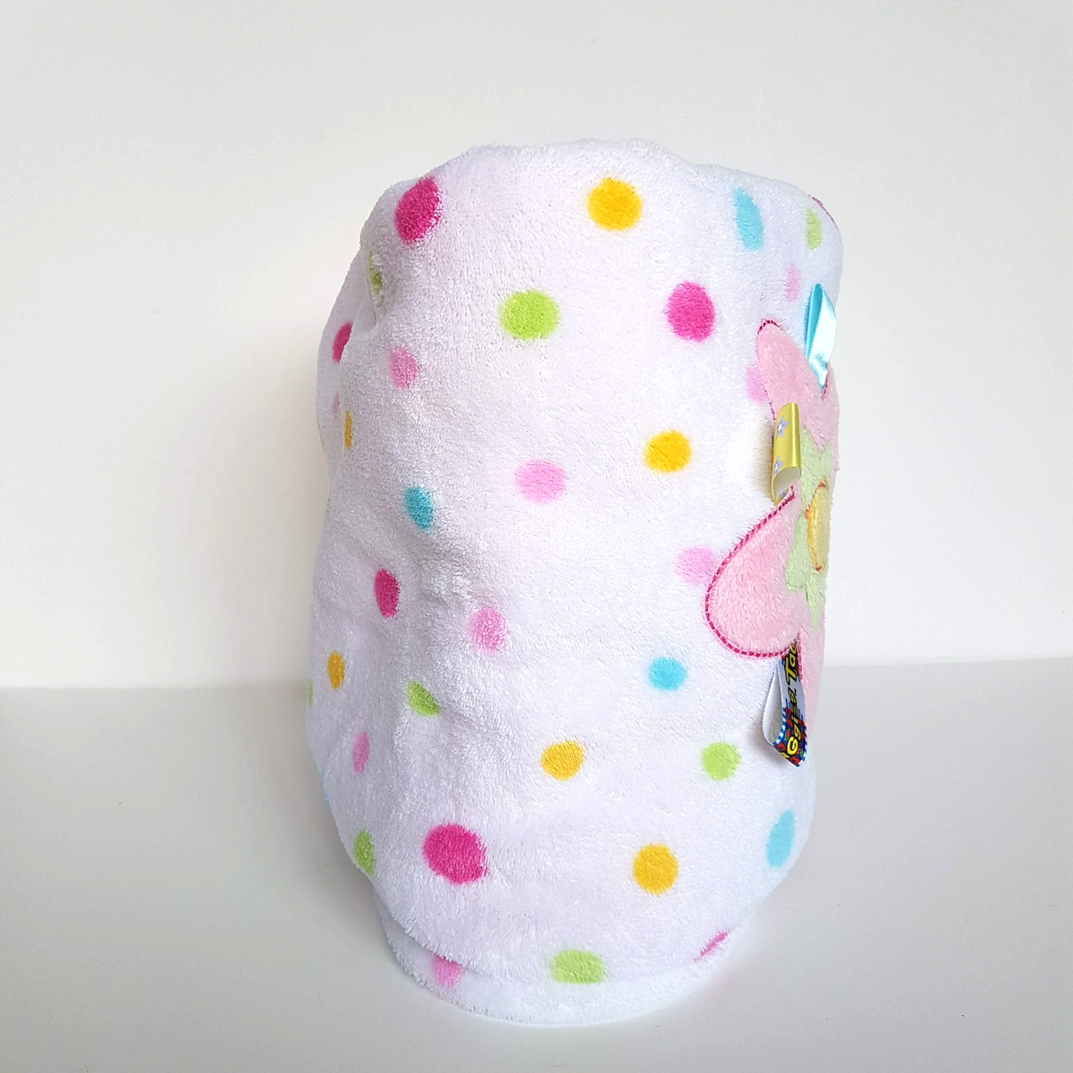 Higgledee BABY FLOWER Polar Fleece Spots Cuddle Blanket Polka Dots 102 x 86cm3