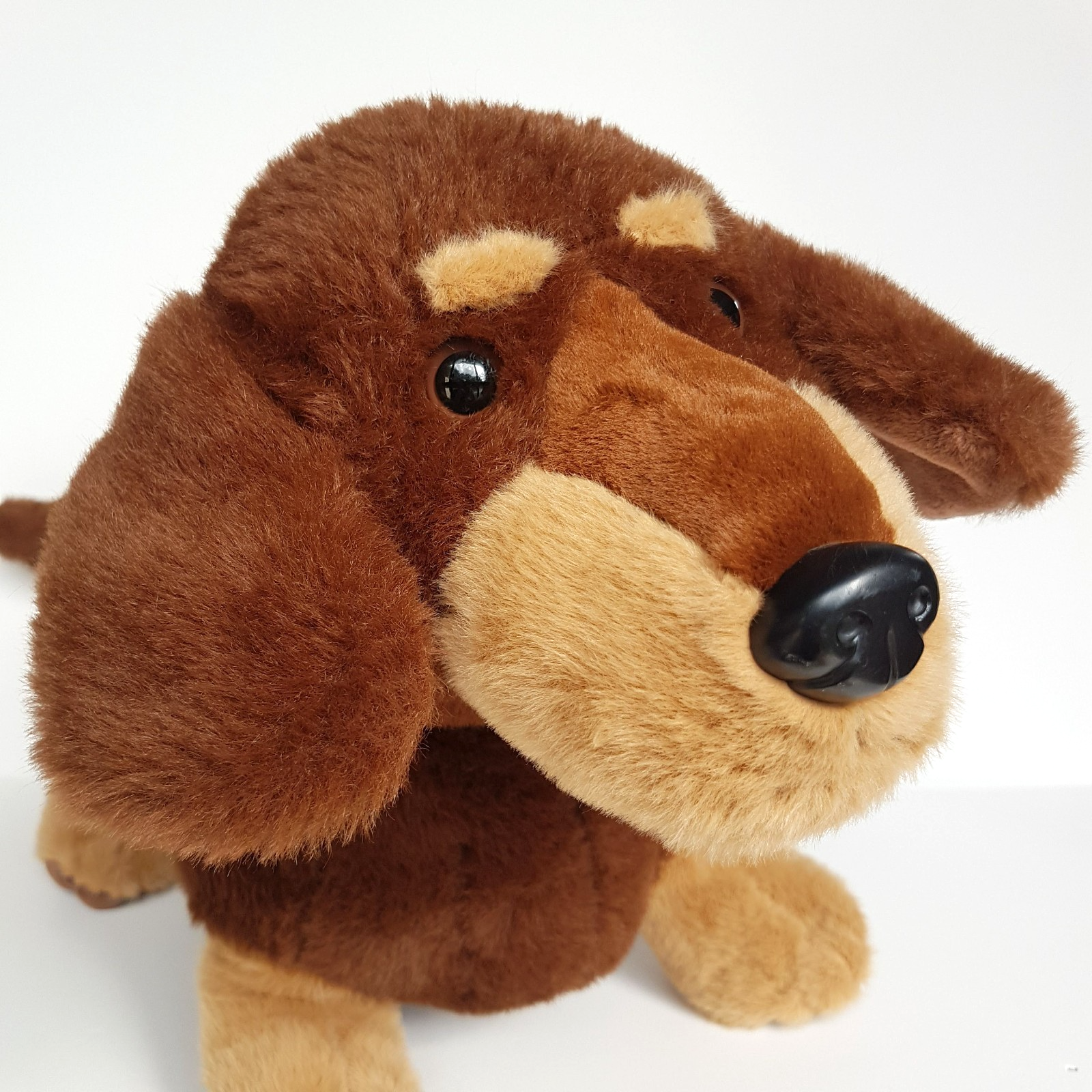 DACHSUND SAUSAGE DOG Plush 41cm Soft Toy Stuffed Animal Pet Cuddly Brown Puppy2