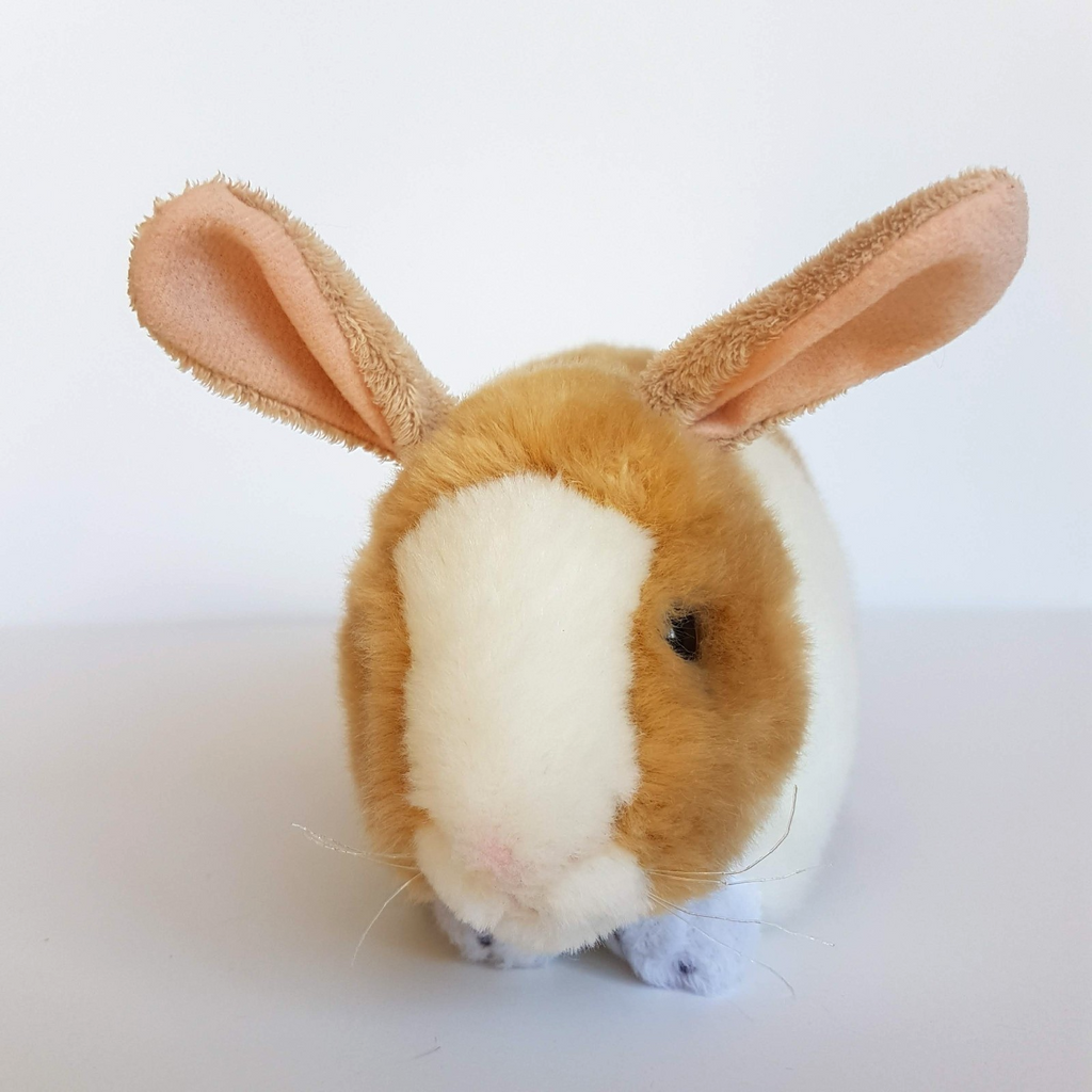 Bocchetta BUNNY RABBIT Plush Brown White Soft Toy Stuffed Animal 26cm Small Toy7
