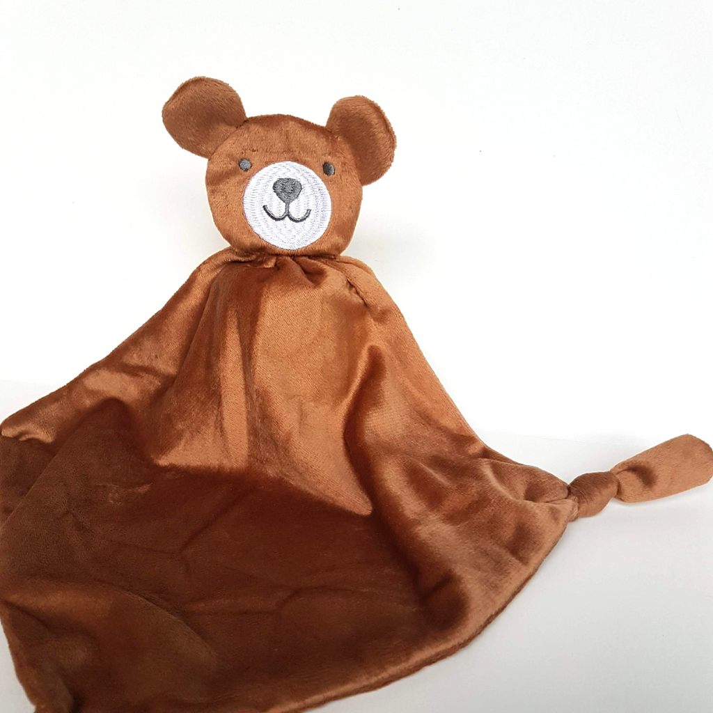 Dymples BROWN BEAR Baby Lovey Plush Security Blanket Comforter Sleep Soft Toy4