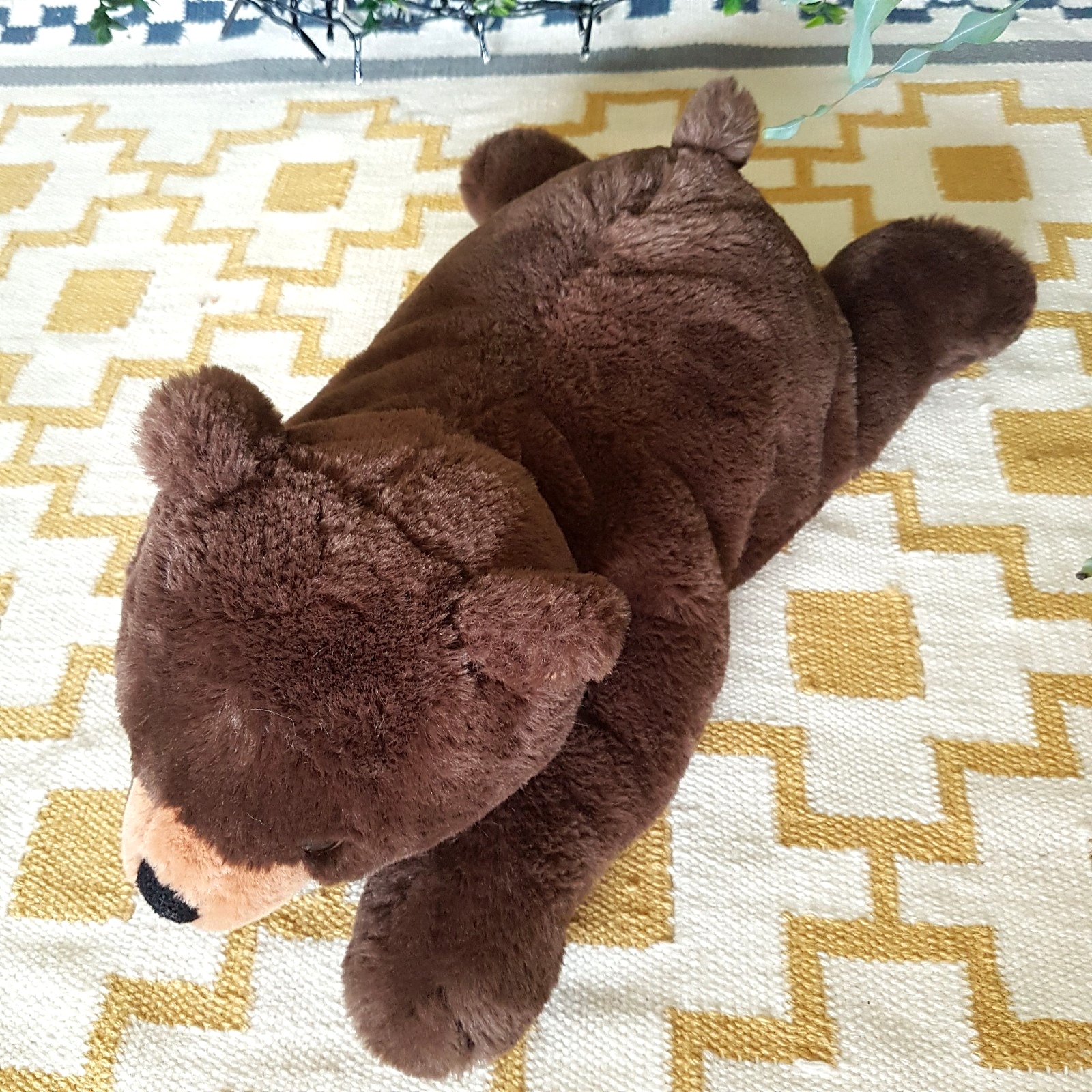 FAO Schwarz LARGE BEAR Plush 49cm Floppy WEIGHTED 1.2kg Stuffed Animal Soft Toy1