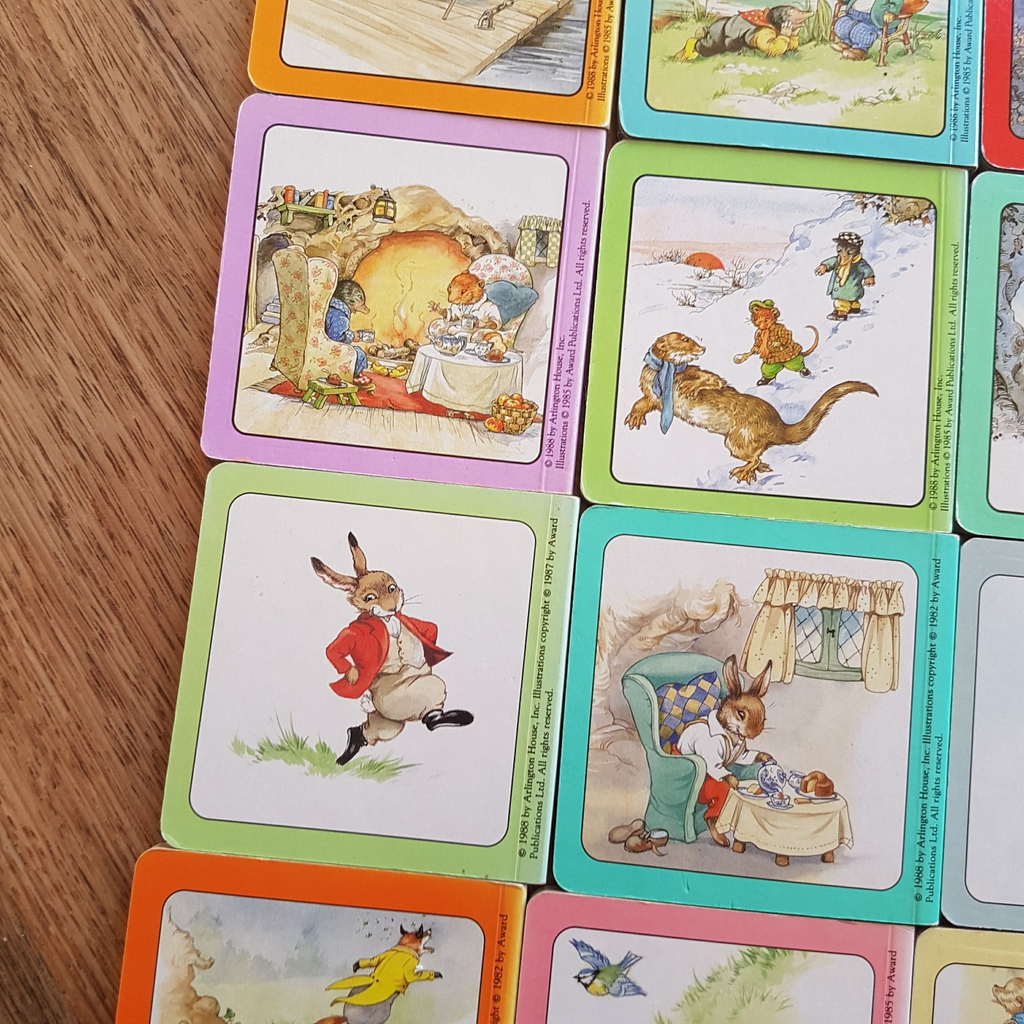 Vintage WIND IN THE WILLOWS & BRER RABBIT Book Lot Childrens Bundle Board 198810