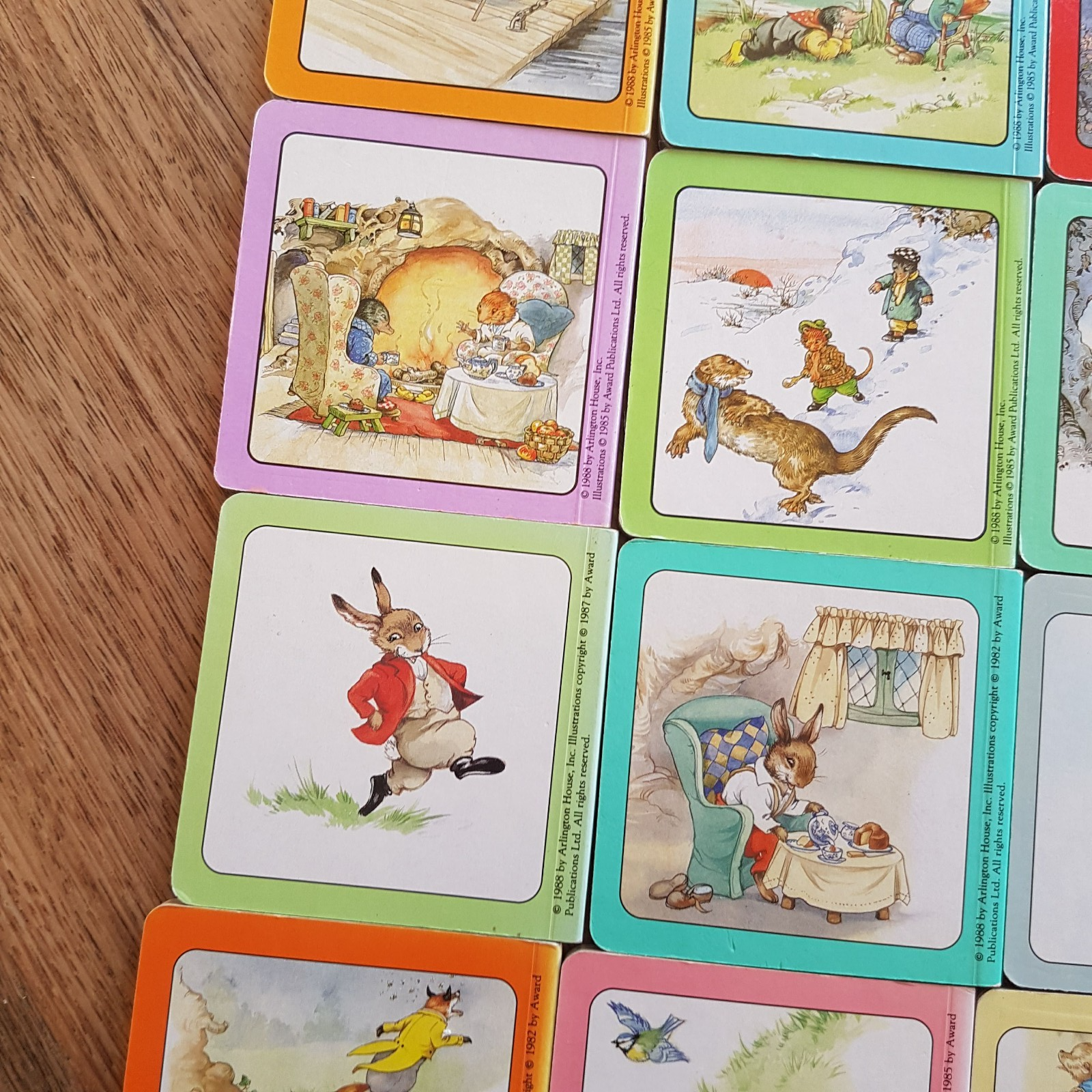 Vintage WIND IN THE WILLOWS & BRER RABBIT Book Lot Childrens Bundle Board 198810