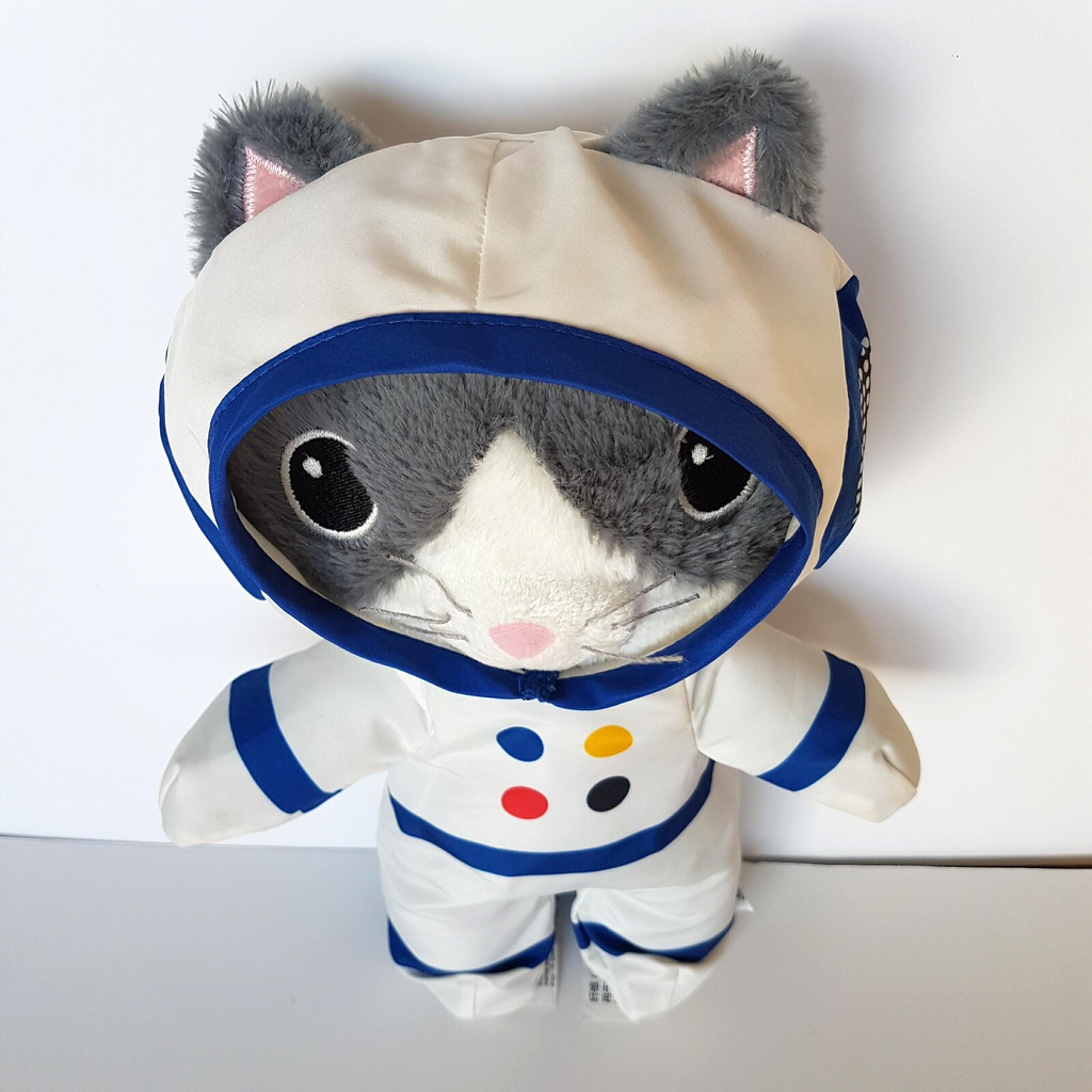 Ikea AFTONSPARV CAT Astronaut Space Removable Suit Plush Stuffed Animal Soft Toy3