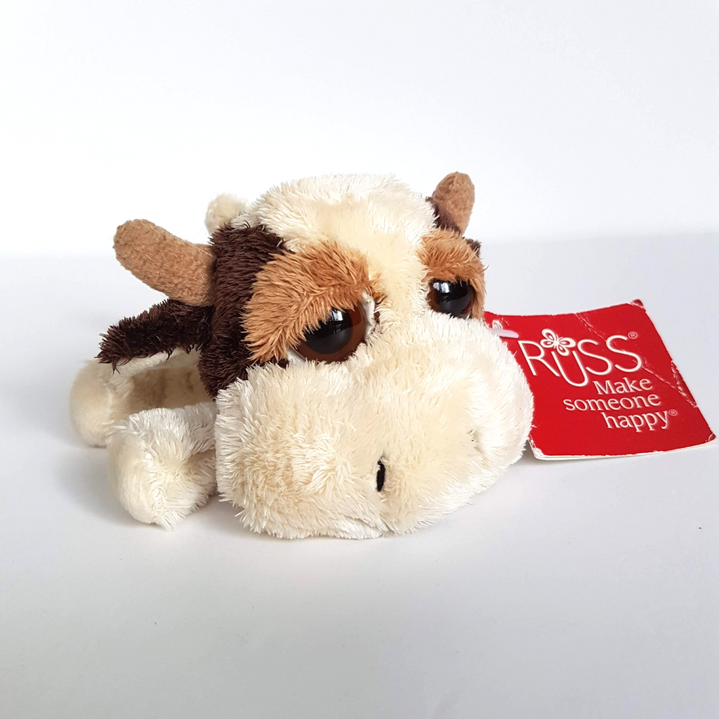Russ PEEPERS COW BULL MARLO Floppy Plush TAG Small 12cm Soft Toy Stuffed Animal0