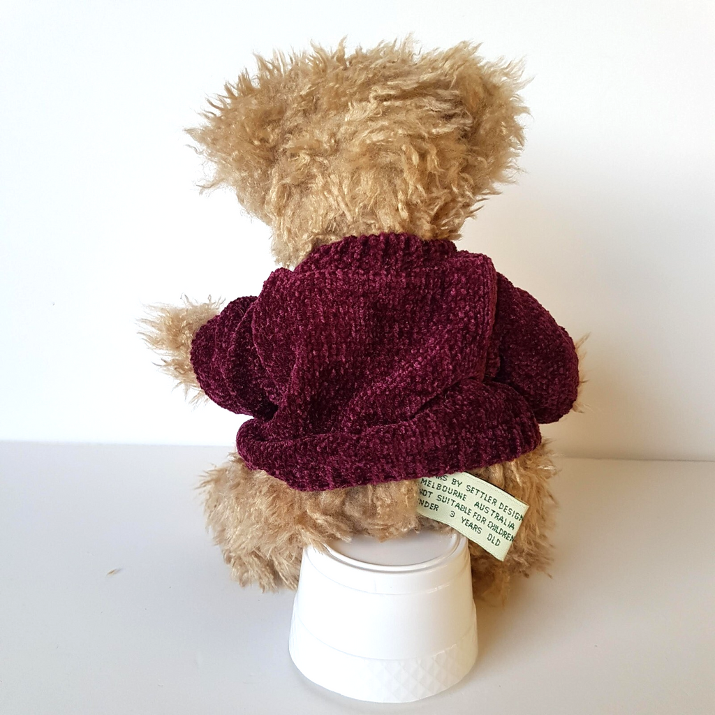 SETTLER BEARS Teddy Bear Plush 24cm Stuffed Animal Soft Toy Cardigan Cute Unique6
