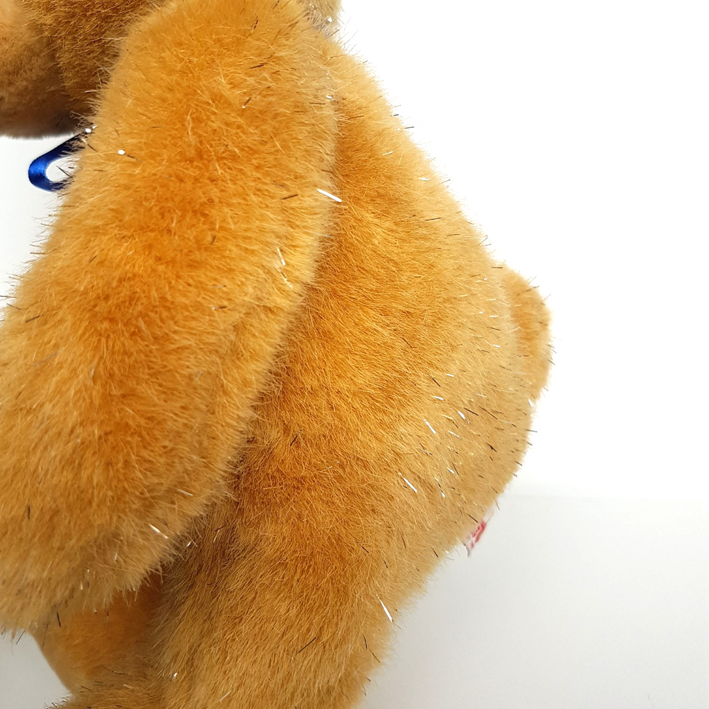 Metro Toys SPARKLY TEDDY BEAR Vintage Plush 32cm Stuffed Animal Soft Toy Foil7