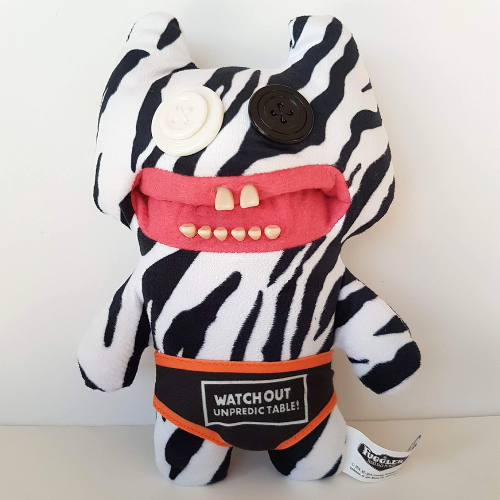 Fuggler FuggGlow STINKFACE Plush Glow In Dark Funny Ugly Monster Zebra 2024 Toy0