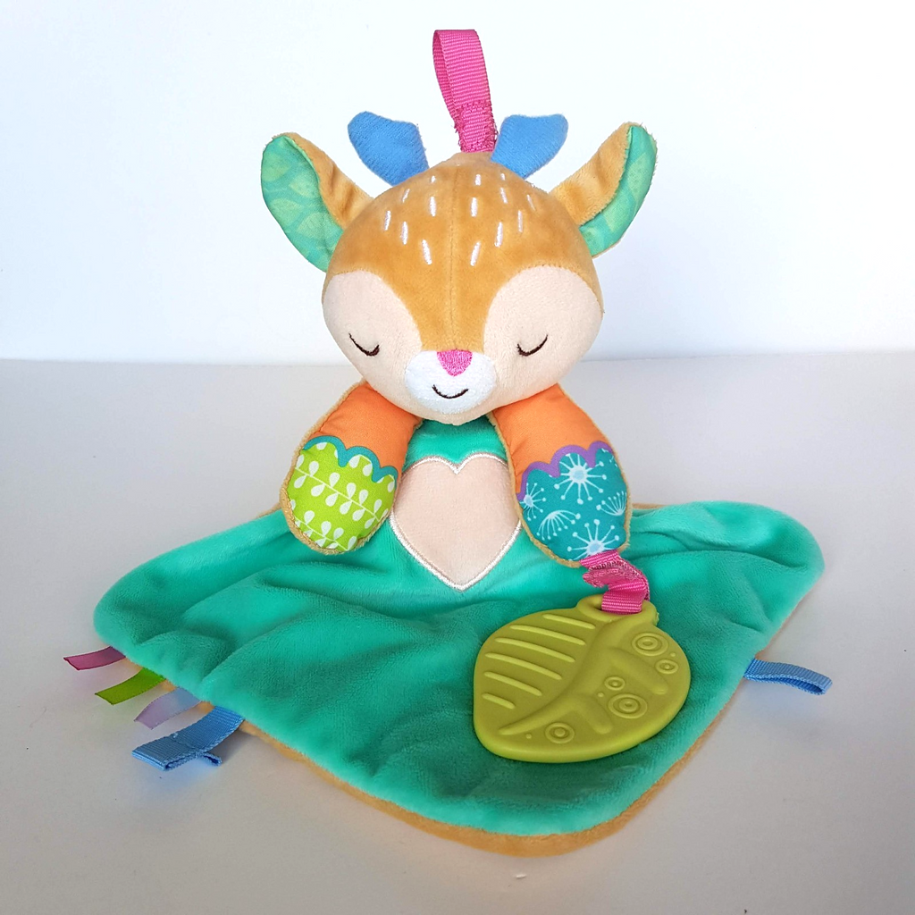 Vtech MY FRIEND FAWN Deer Lovey MUSIC Plush Comforter Blanket Sleep Soft Toy0