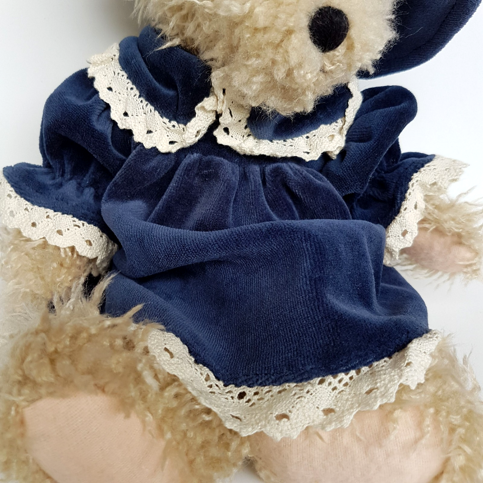 Settler Bears BLUE FLOWER Teddy Bear 33cm Plush JOINTED Stuffed Animal Soft Toy2