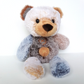 Korimco BUTTONS TEDDY BEAR Plush 27cm Stuffed Animal Soft Toy Frosted Fur Cute0