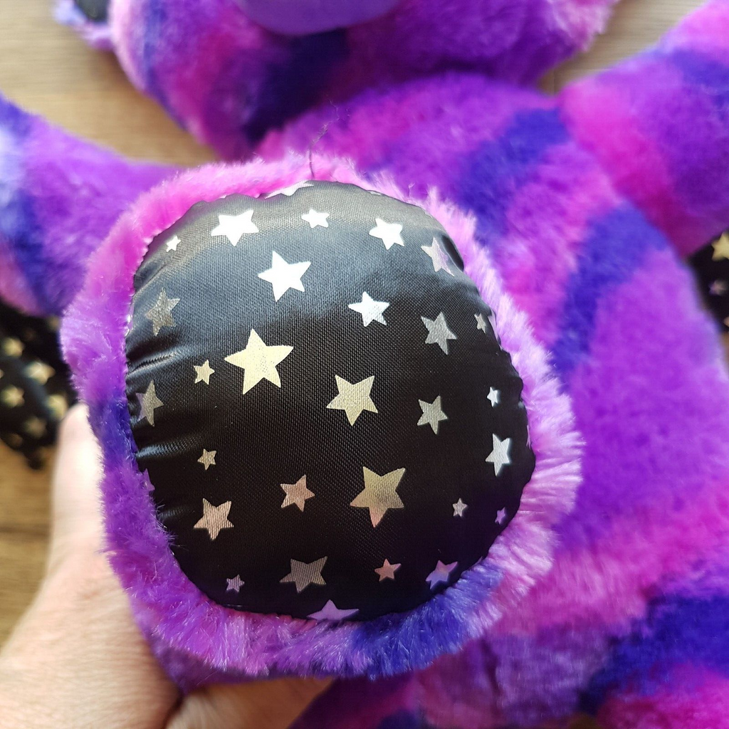 Build A Bear VAMPIRE BAT Plush STARRY NIGHT Purple Blue Stars Stuffed Animal Toy10
