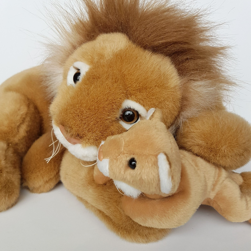 Corroboree LION & CUB WILD CAT Safari Plush Soft Toy Stuffed Animal CA Australia5