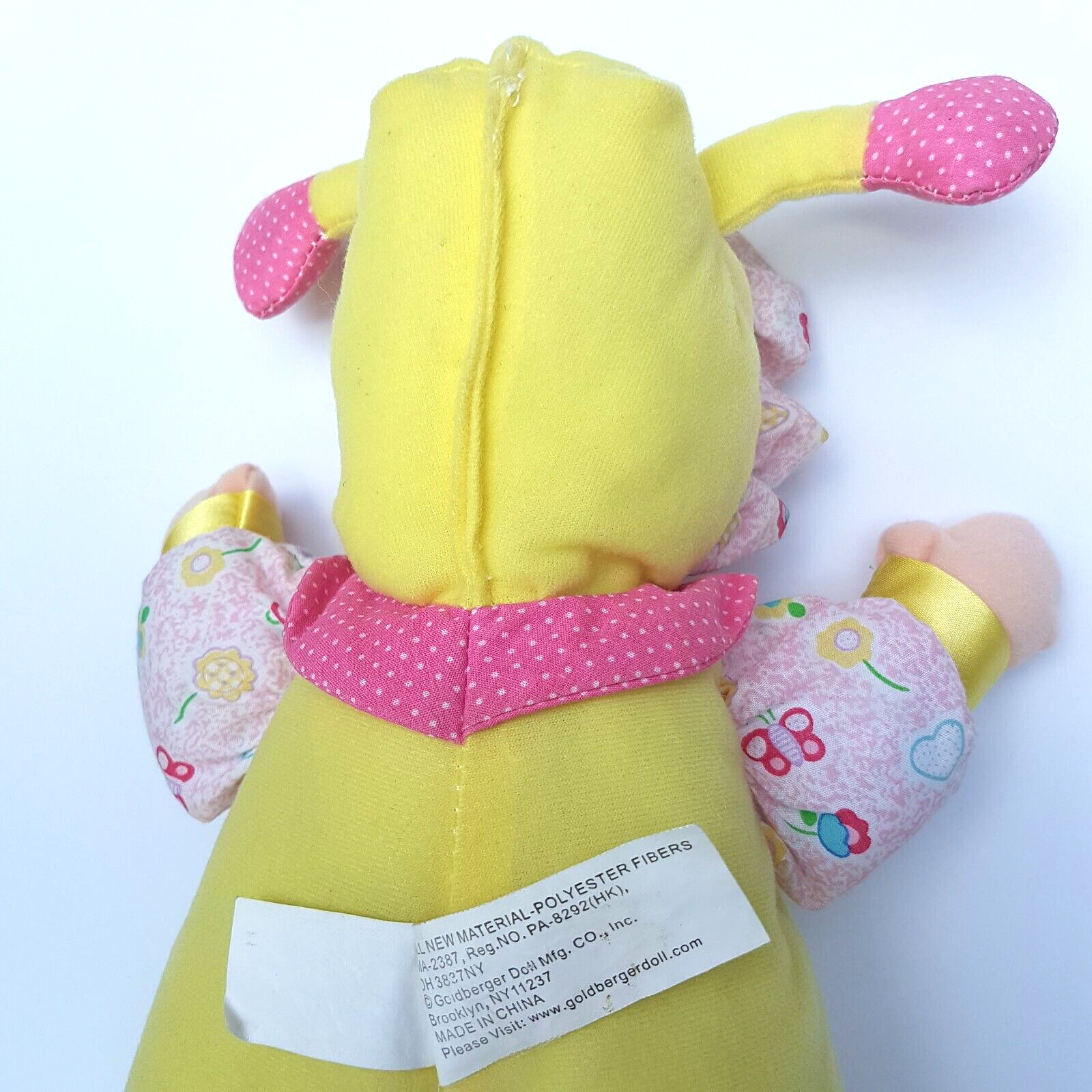 Goldberger LOVE BUG Doll 11” Pastel Baby Vinyl Face Cuddle Lovey Sleep Kids Toy11