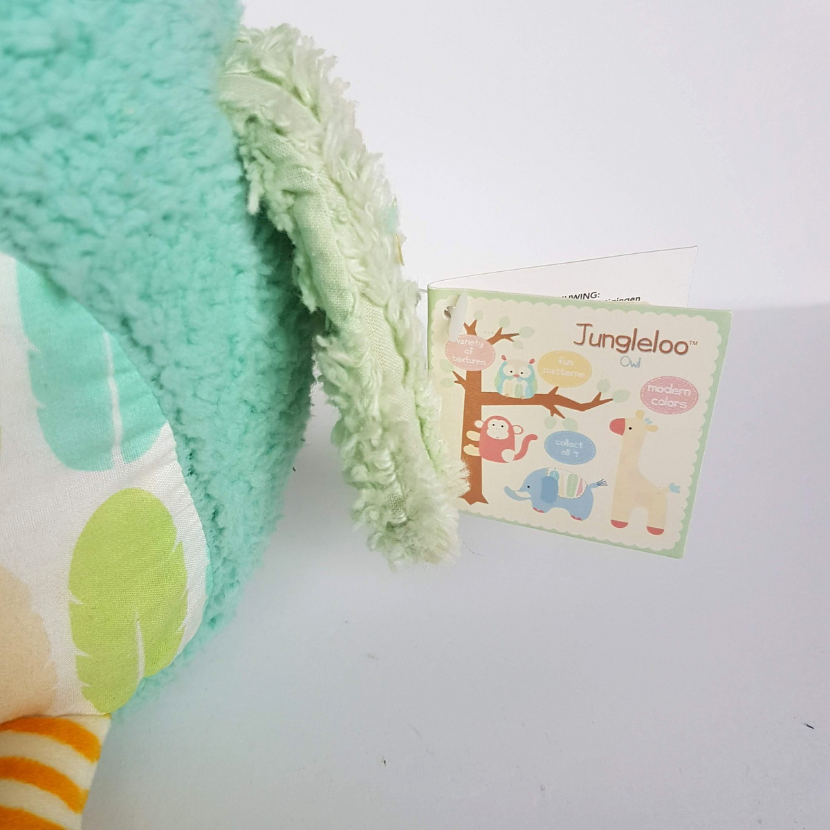 Russ Junglelee OWL BIRD Teal Pastel TAGS 19cm Plush Stuffed Animal Soft Toy Cute4