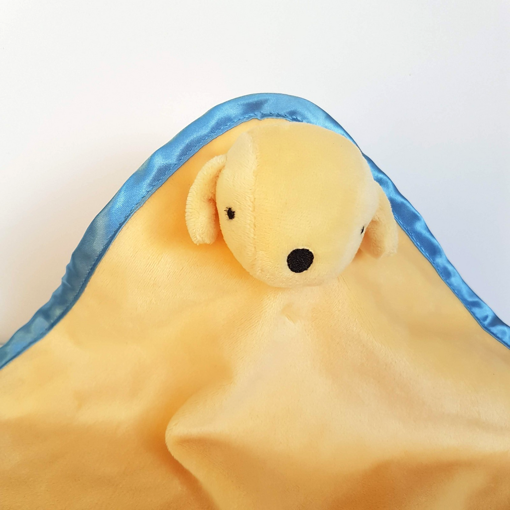 Yellow SPOT THE DOG Baby Lovey Satin Plush Comforter Security Blanket Soft Toy1