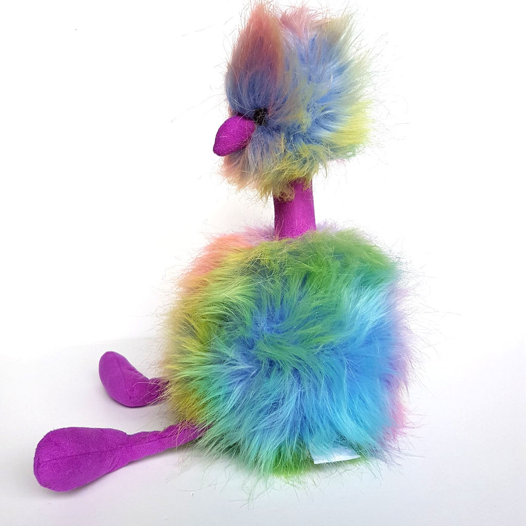 Jellycat RAINBOW POMPOM OSTRICH 37cm Retired Stuffed Animal Bird Soft Toy Cute8