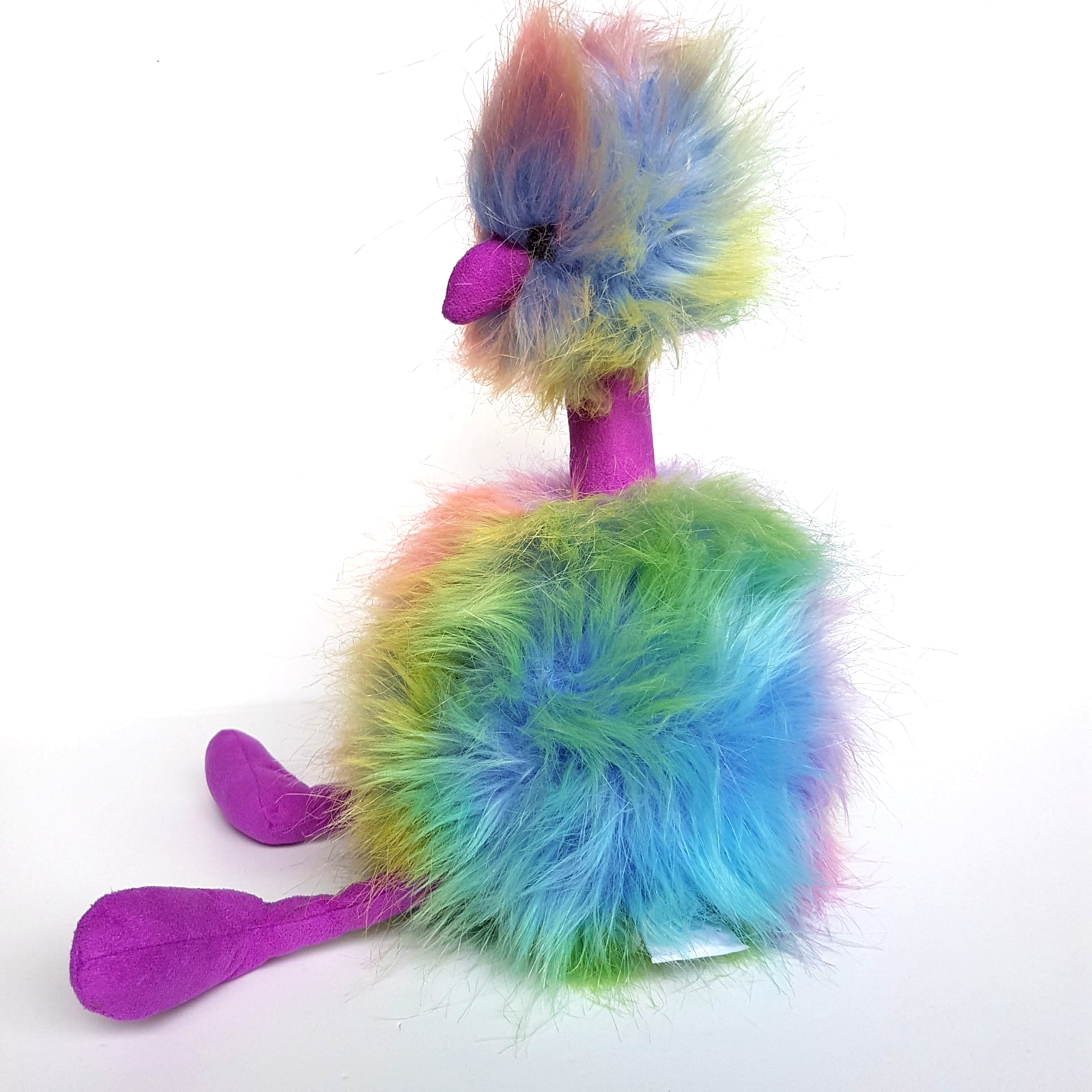 Jellycat RAINBOW POMPOM OSTRICH 37cm Retired Stuffed Animal Bird Soft Toy Cute8