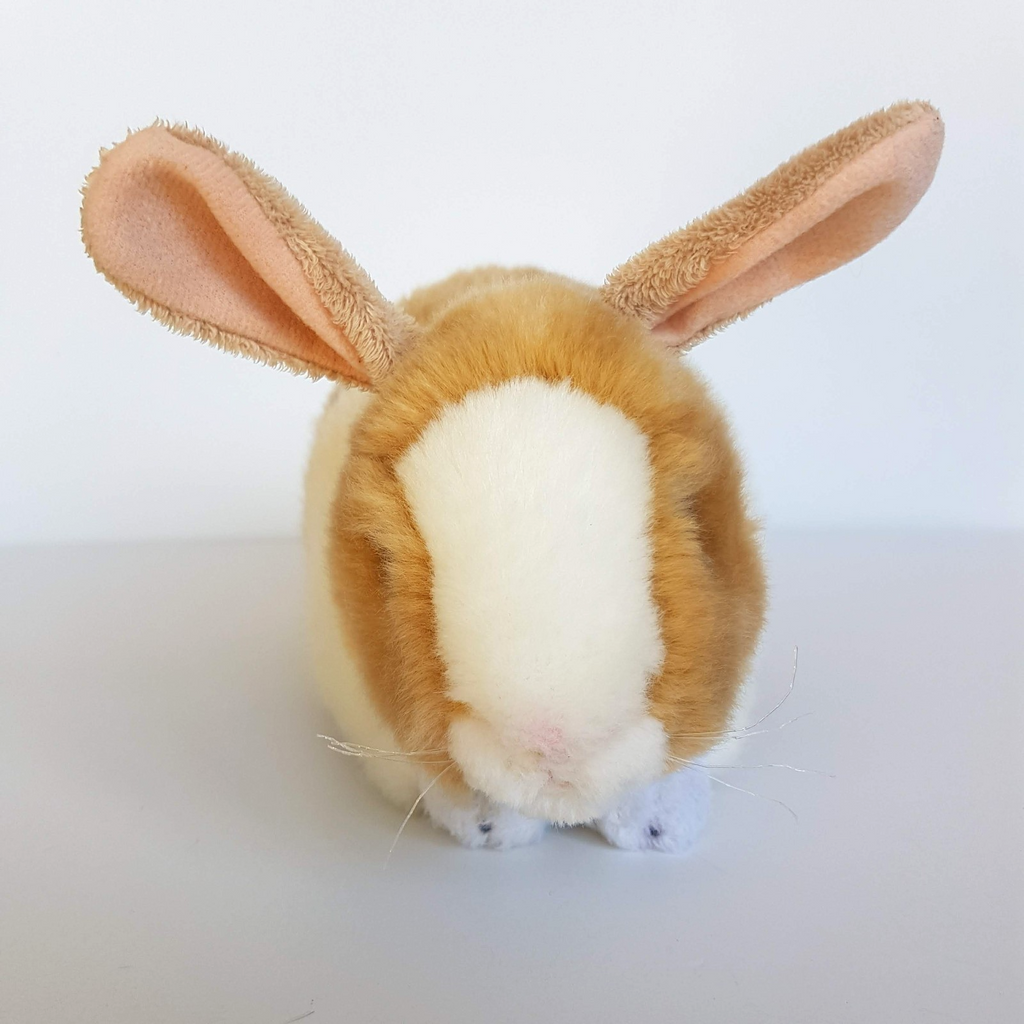 Bocchetta BUNNY RABBIT Plush Brown White Soft Toy Stuffed Animal 26cm Small Toy1