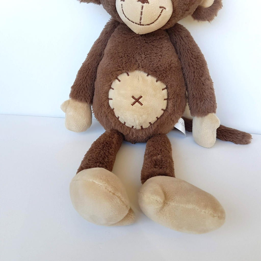 Ollie & Paige FLOPPY MONKEY 45cm Plush Stuffed Animal Soft Toy Brown Long Legs2