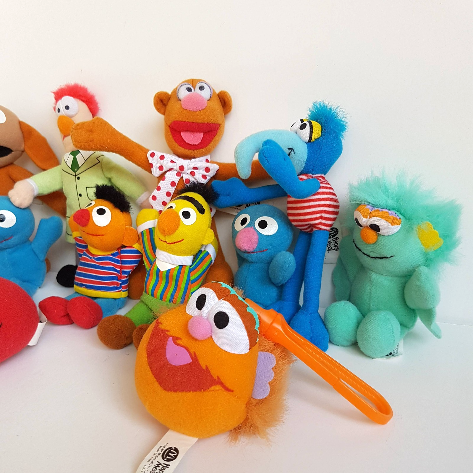 SESAME STREET + MUPPETS McDonalds Happy Meal Soft Toys LOT Plush Soft Toy Bundle7