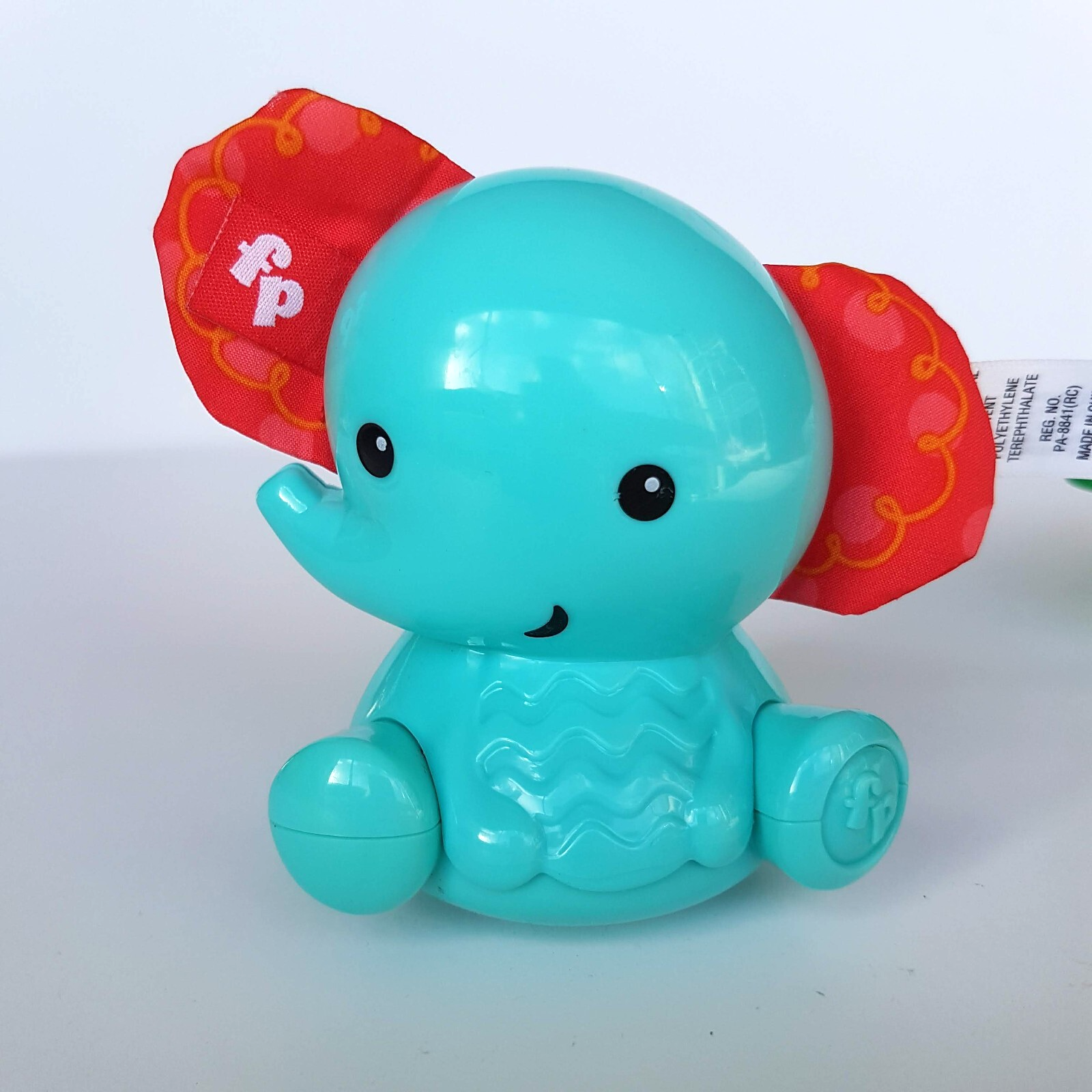 Fisher Price Broccoli SHEEP Squeaker HEDGEHOG Shaker ELEPHANT Rattle Baby Toys6