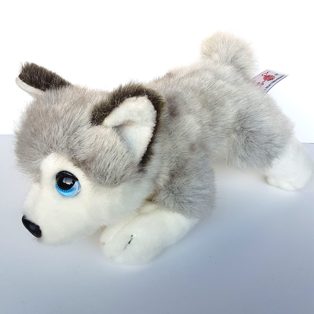 Cuddle Puppies HUSKY MALAMUTE Dog Plush Stuffed Animal Soft Toy Weighted Beanbag1