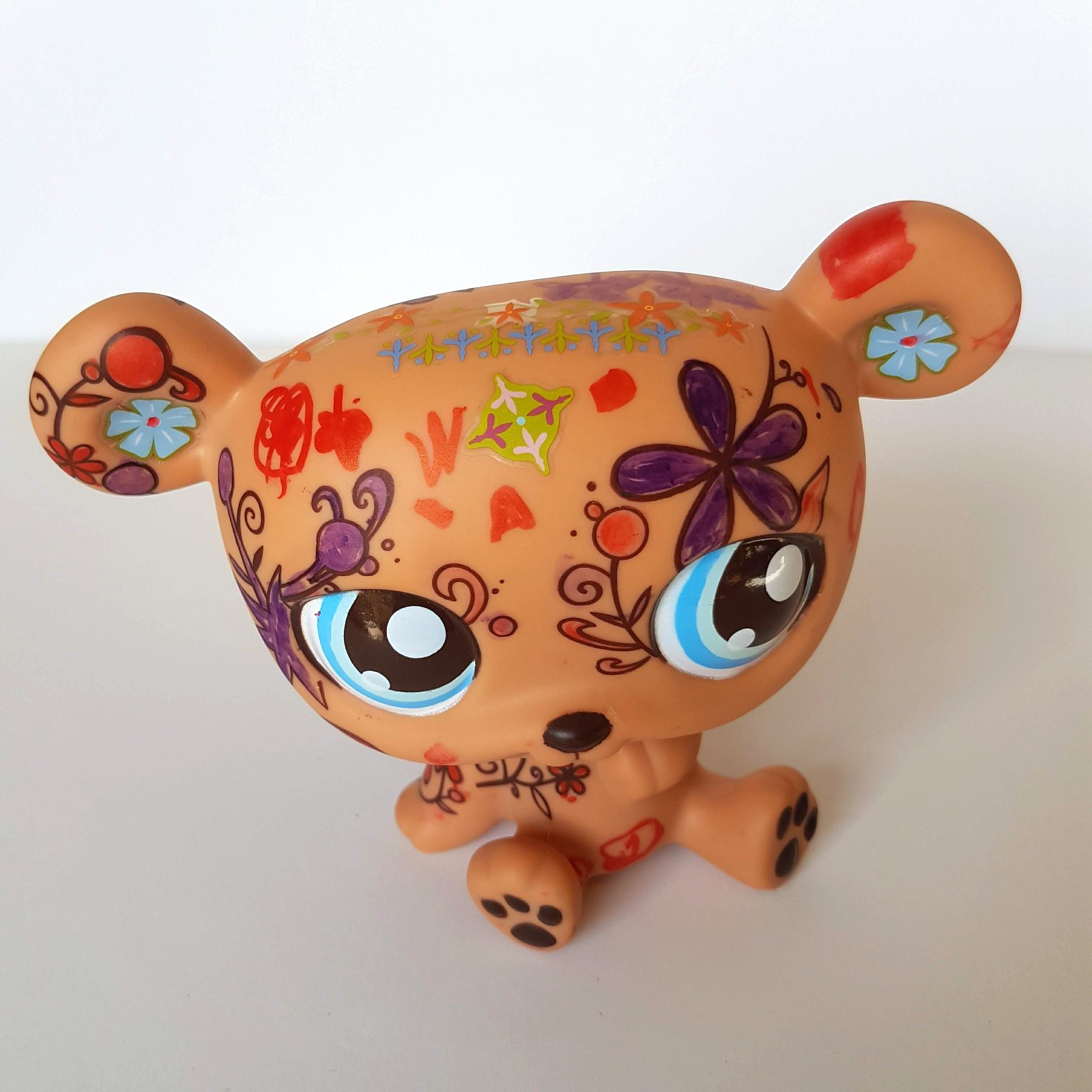 Littlest Pet Shop JUMBO BEAR 2008 Bobblehead 10.5cm Plastic Animal Figure Toy1