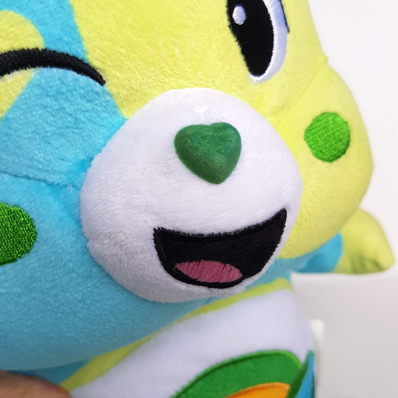 Care Bear EARTH BEAR Licensed 40cm Plush Stuffed Animal Soft Toy Rainbow Heart8