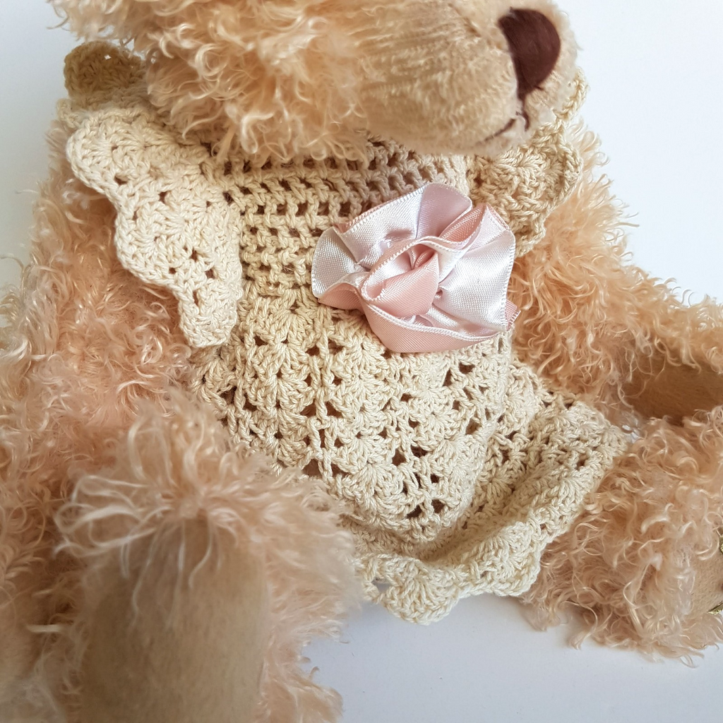 Settler Bears LACE ROSE TEDDY Bear 33cm Plush JOINTED Soft Toy Stuffed Animal2