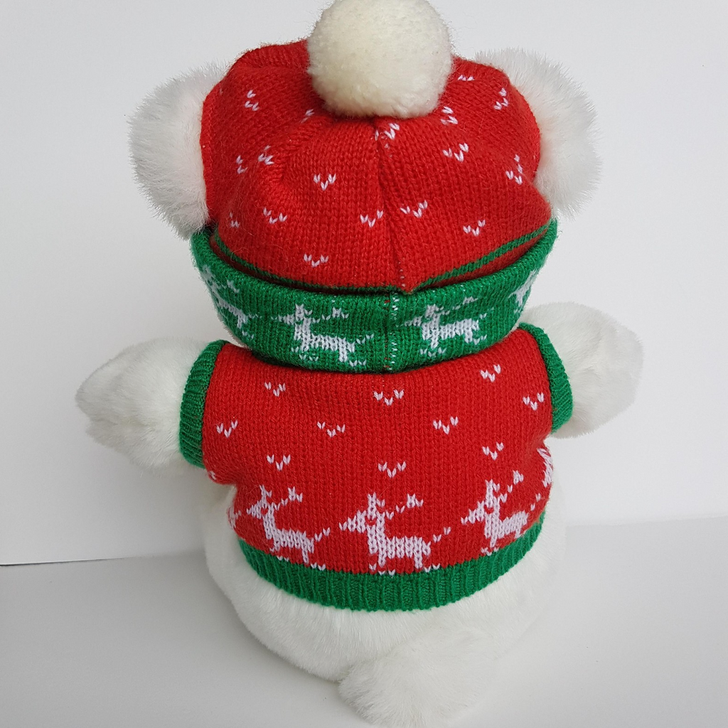 Myer MYBEAR II CHRISTMAS BEAR Plush Teddy Bear 32cm VINTAGE Stuffed Animal2