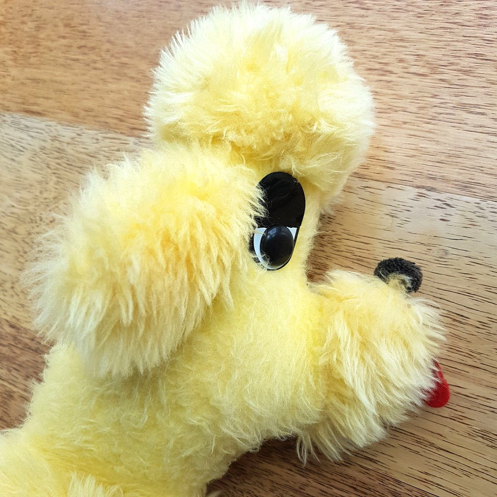 Vintage GANZ BRO POODLE DOG Carnival Toy Plush Stuffed Animal Soft Toy 45cm10