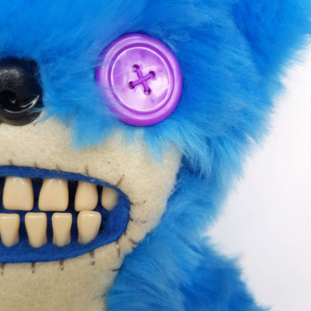 Fuggler TEDDYBEAR NIGHTMARE RARE HTF 2019 Funny Ugly Monster Blue Teeth Plush4