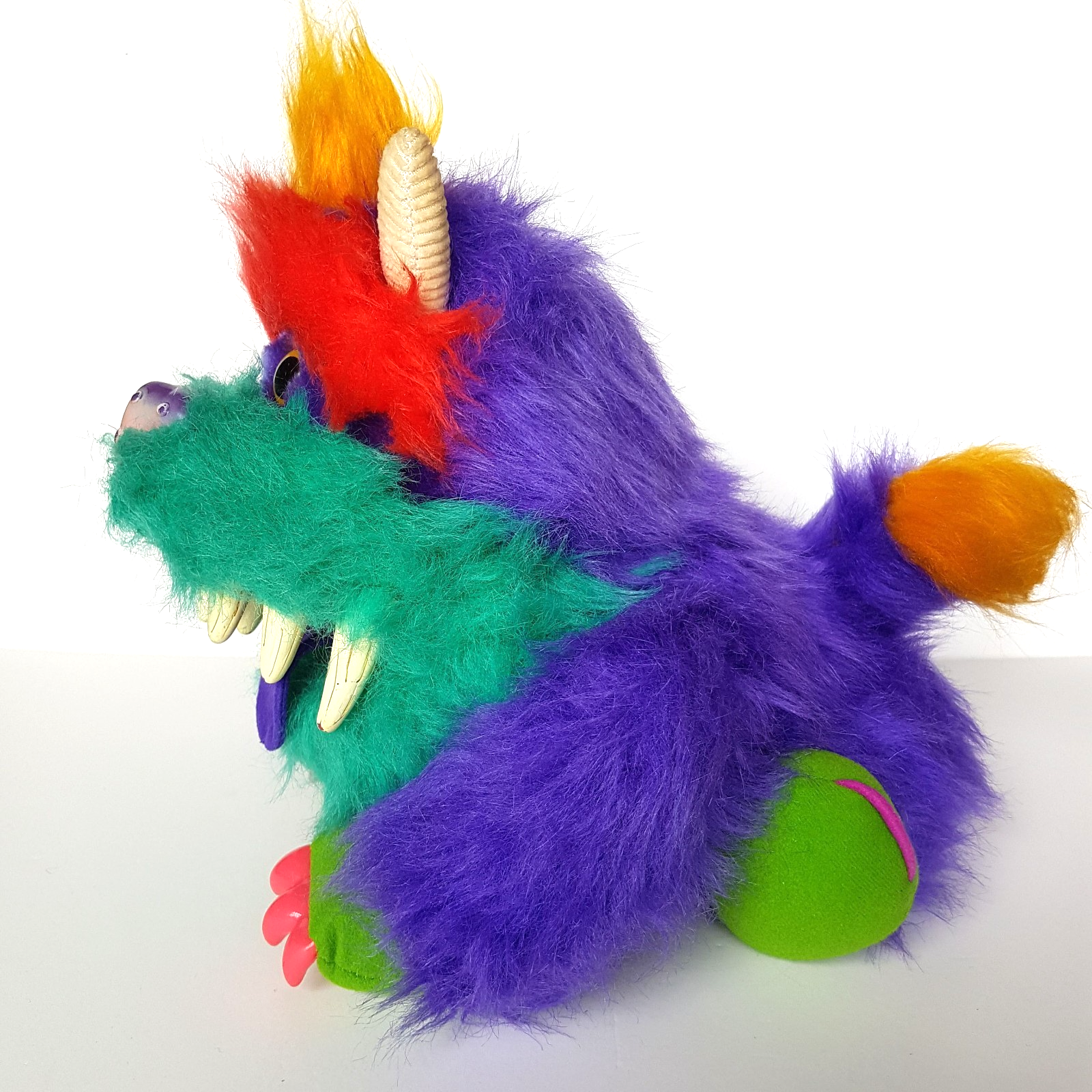 VTG My Pet Monster RARK 1986 Plush Puppet Stuffed AMTOY Soft Toy NO HANDCUFFS7