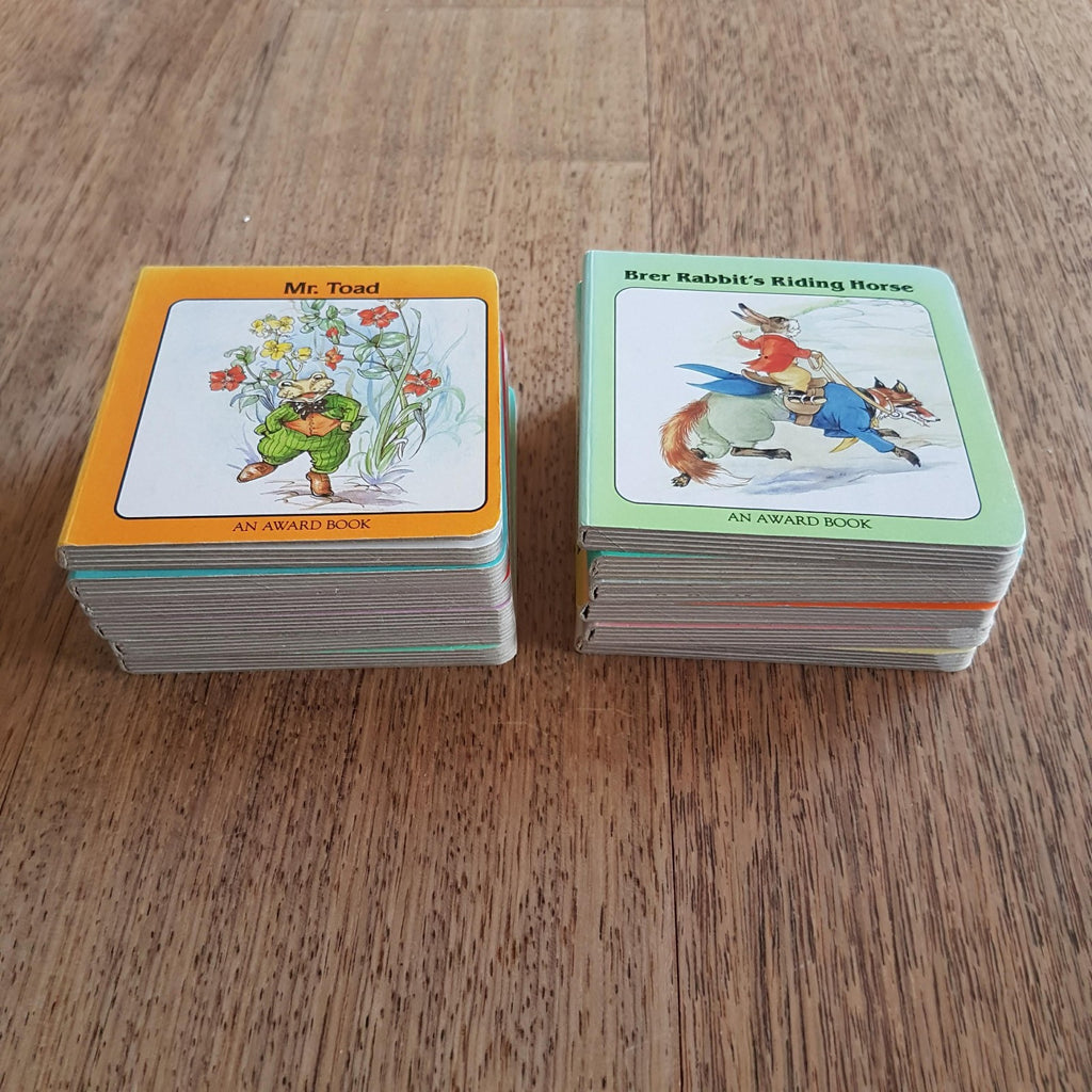 Vintage WIND IN THE WILLOWS & BRER RABBIT Book Lot Childrens Bundle Board 198819