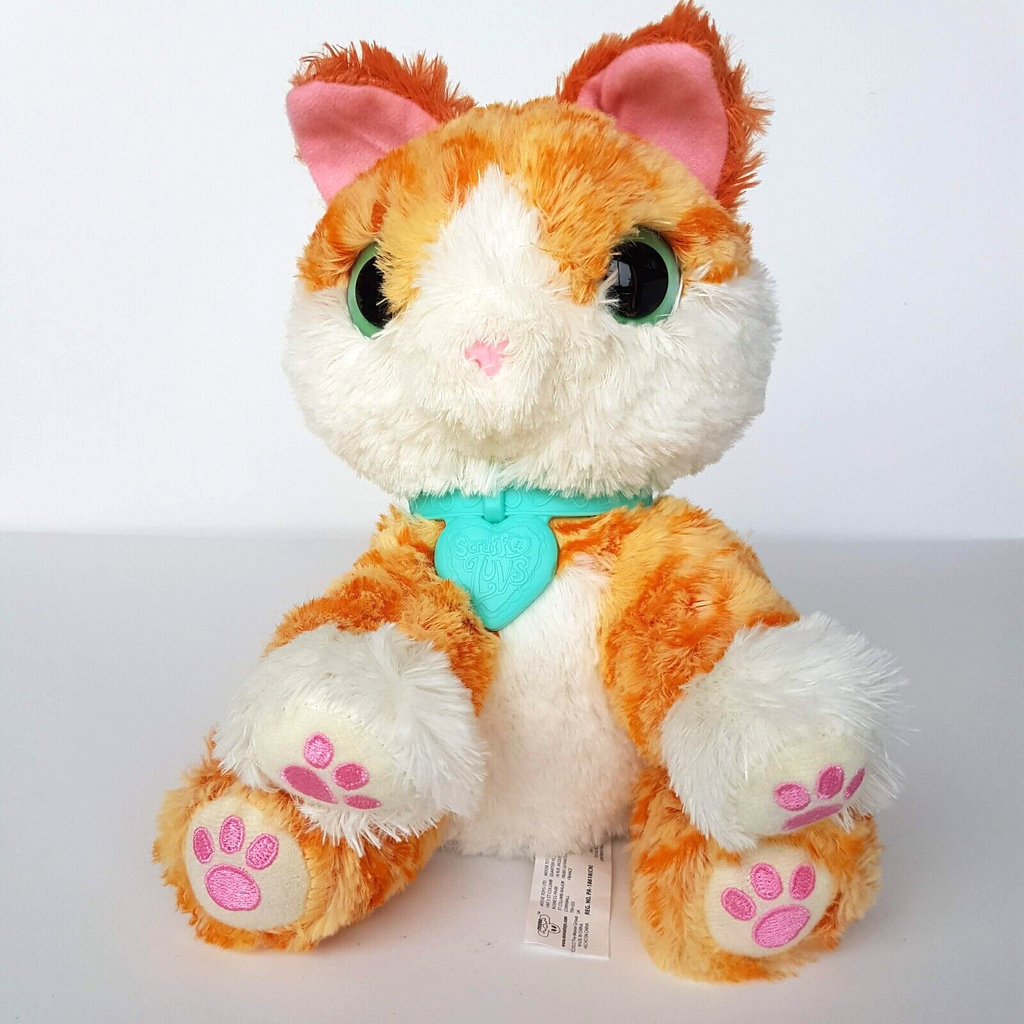 Scruff A Luvs GINGER CAT Collar Plush Orange White Stuffed Animal Soft Toy Moose0