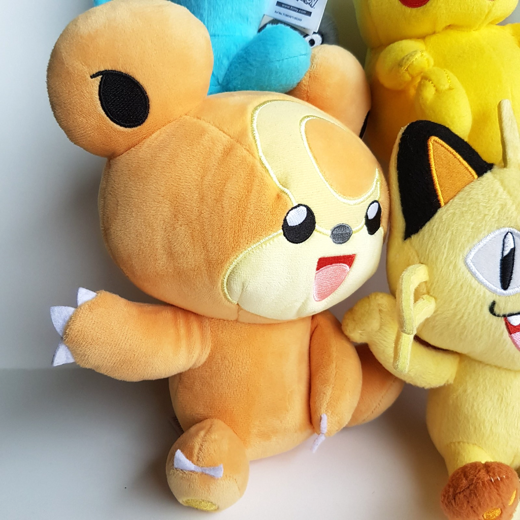 POKEMON PLUSH LOT Meowth Leafeon Wombbuffet Pikachu Jigglypuff Nintendo Soft Toy6