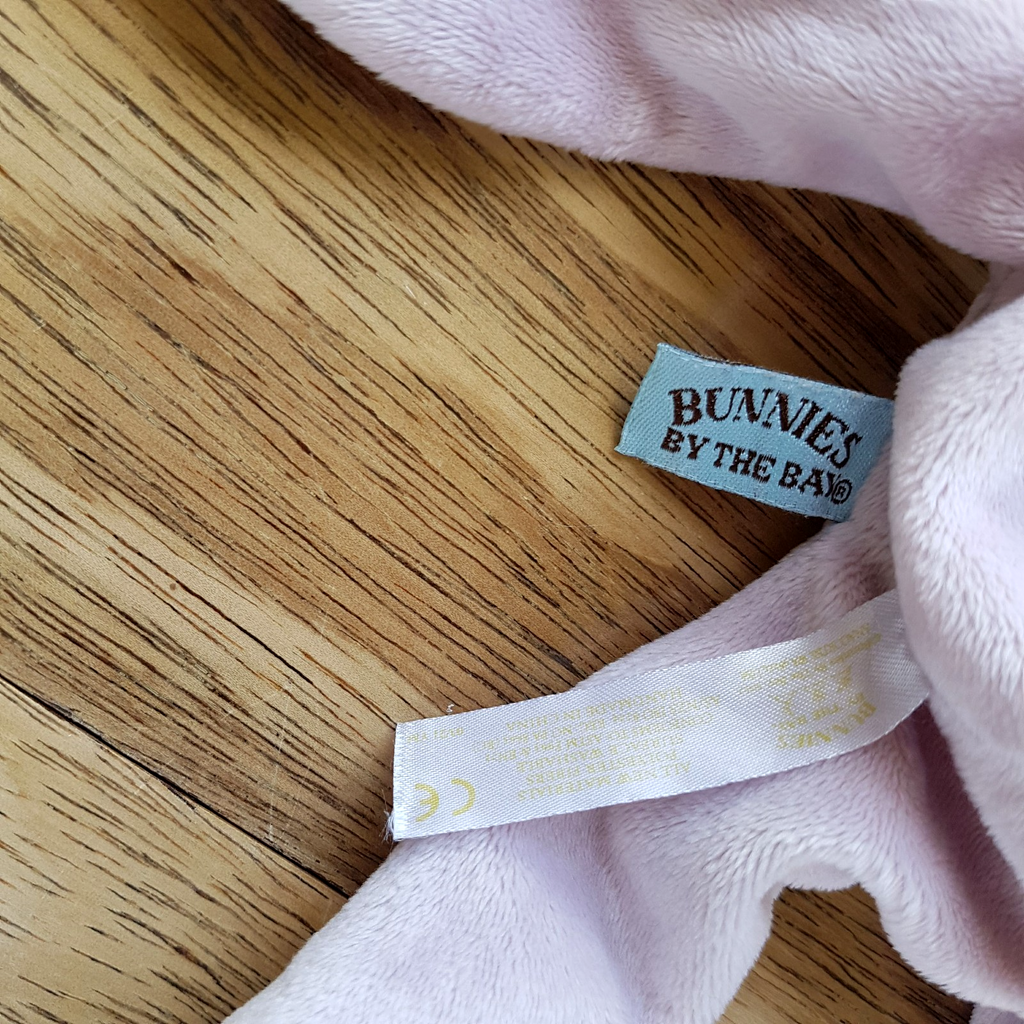 Pink BUNNY RABBIT RATTLE Plush Lovey Security Blanket Comforter Sleep Soft Toy3