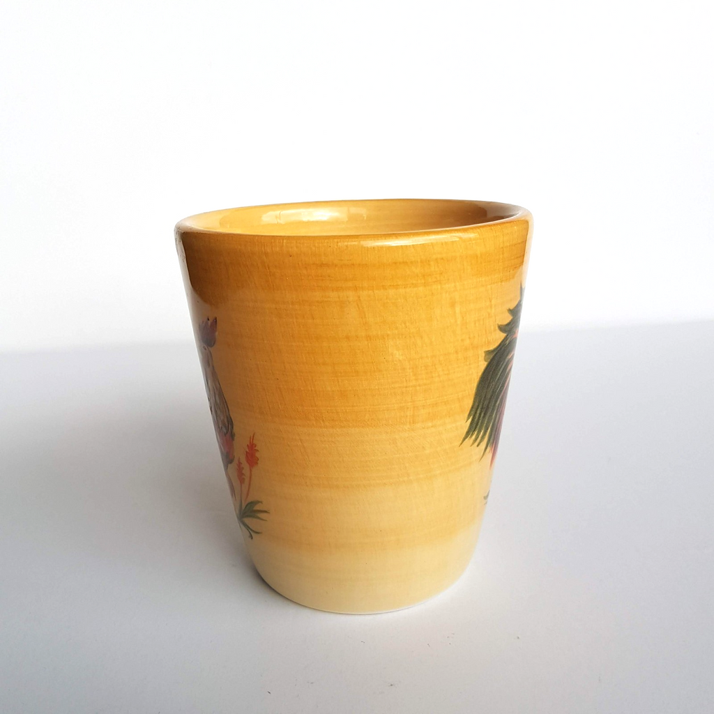 Tabletops Gallery MORNING ROOSTER Hand Painted Coffee Mug Bird Farm Country Mug3
