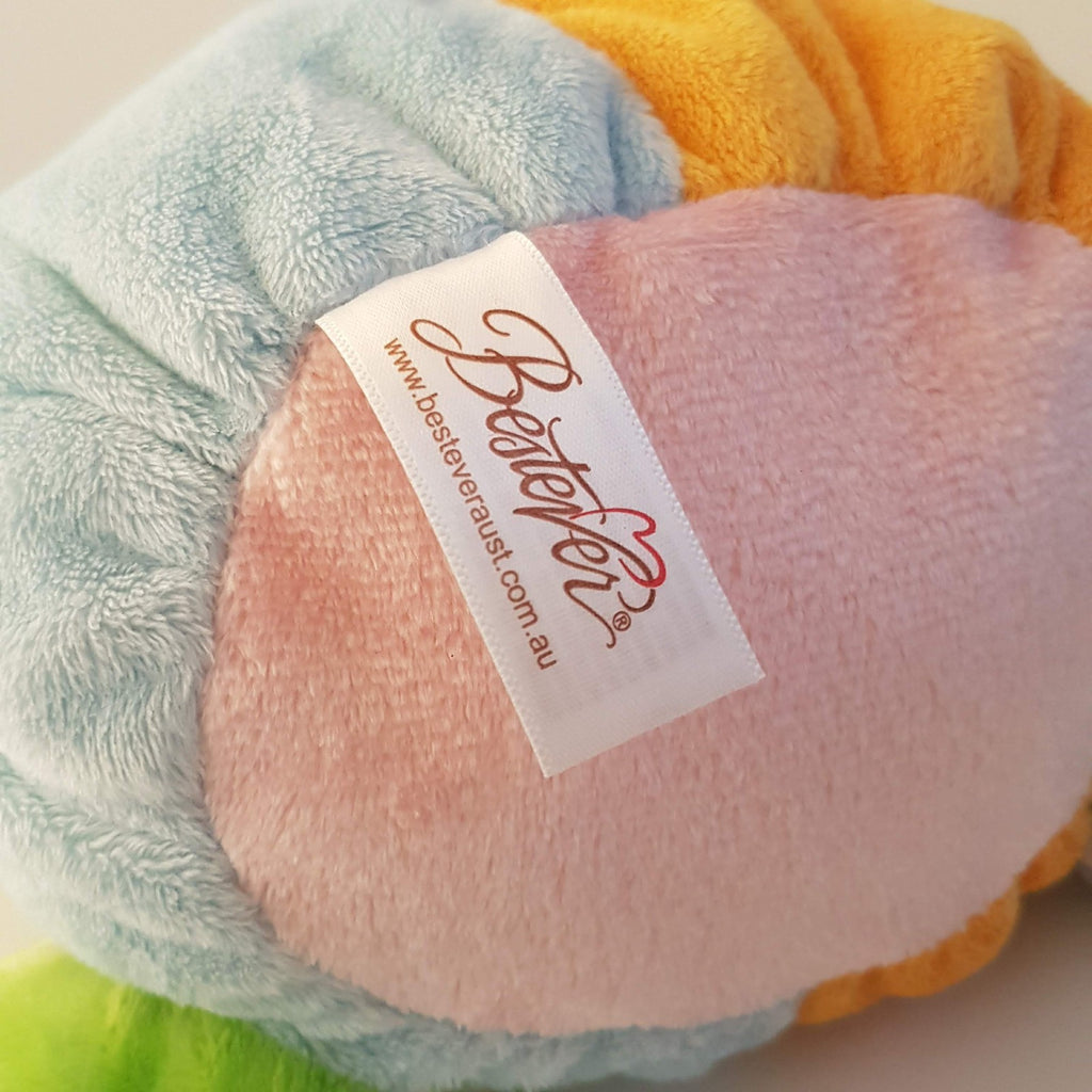 Bestever PASTEL DOG RATTLE Plush 23cm Colour Block Puppy Stuffed Animal Soft Toy7