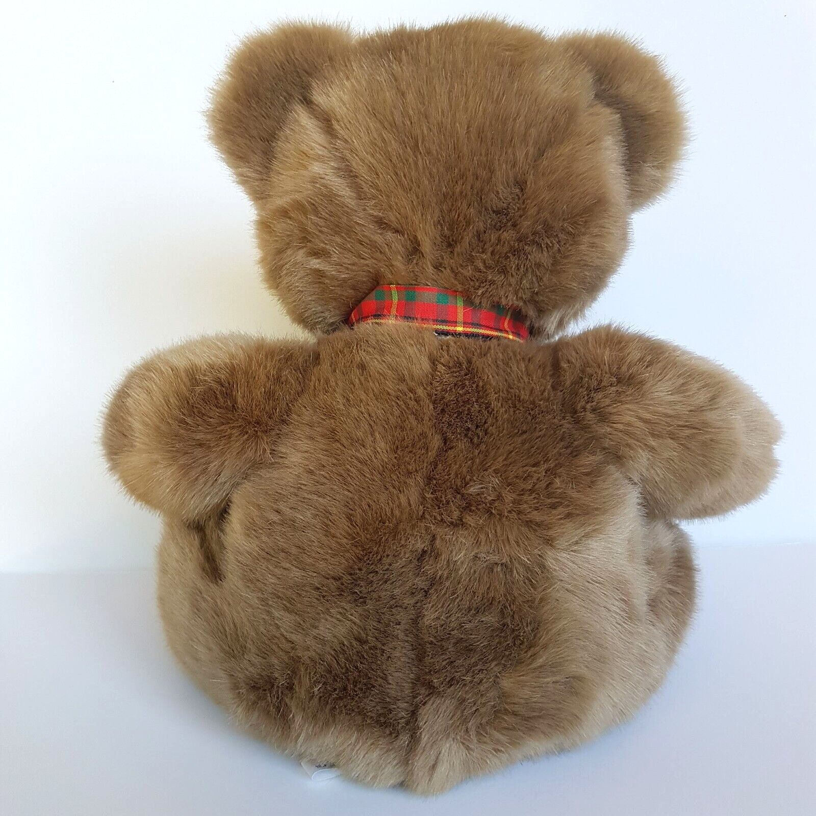 Dreampets Soft BROWN TEDDY BEAR Tartan Bow Plush Stuffed Animal Soft Toy Quality4