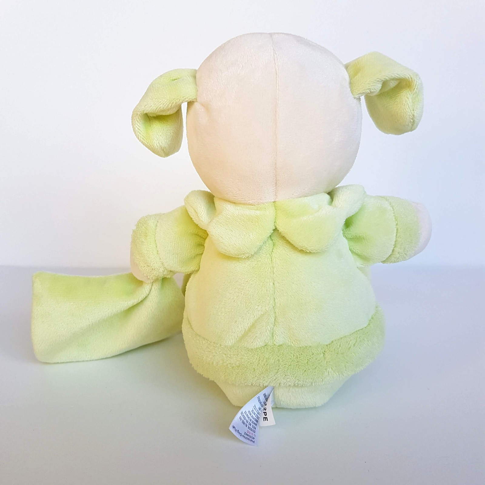 Bebe Gund GREEN DOG Lovey Comforter Security Soft Toy 29cm Plush Stuffed Animal7