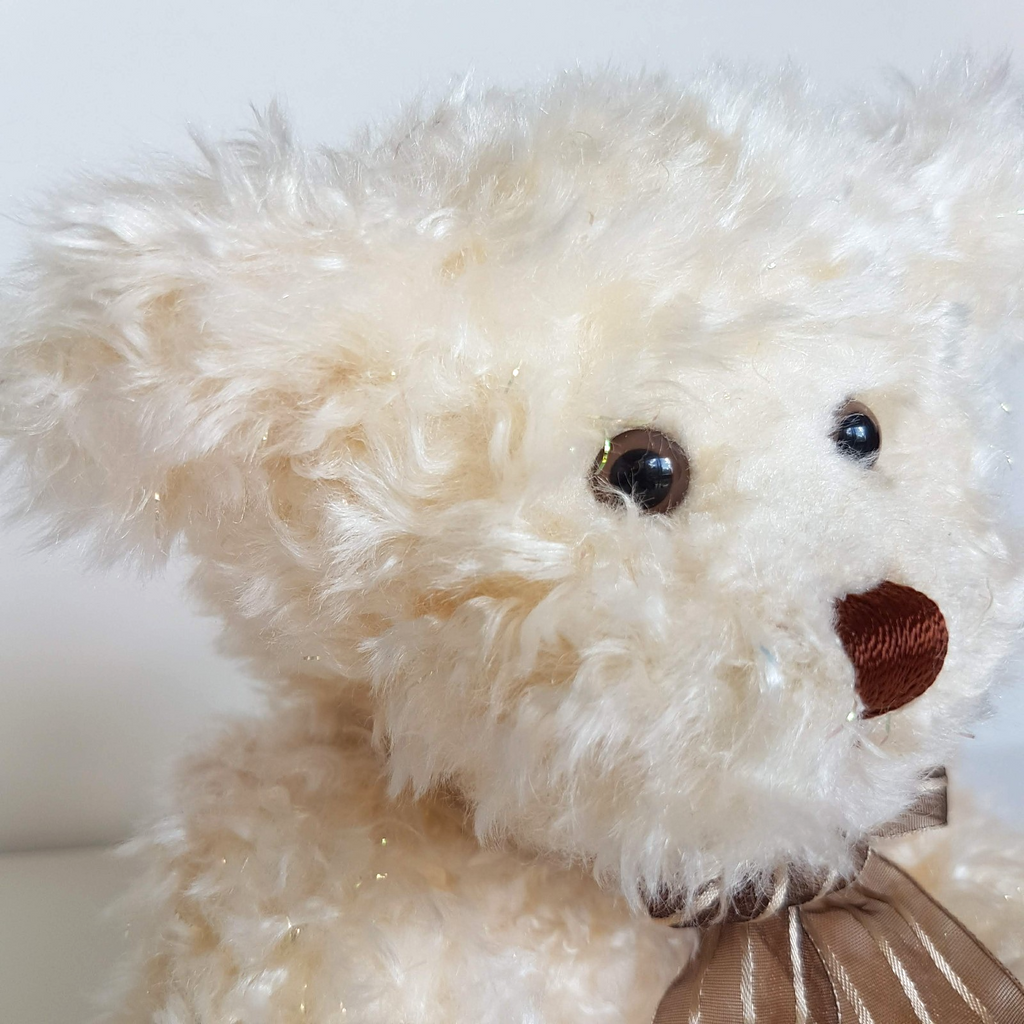 Aurora GLITTER BEAR Plush Teddy Bear 30cm Floppy Soft Toy Stuffed Animal Foil4
