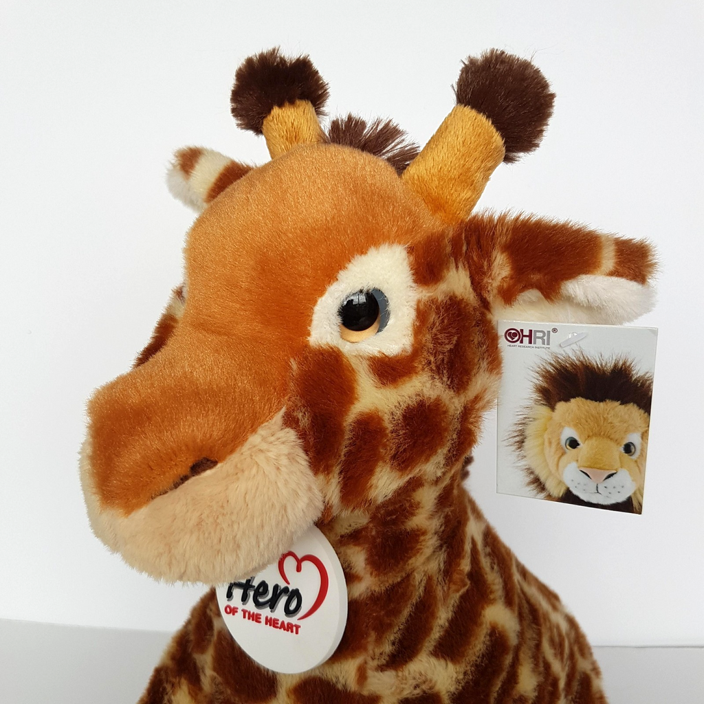 Hero Of The Heart GIRAFFE SITTING Plush 33cm Soft Toy Stuffed Animal Safari Zoo1