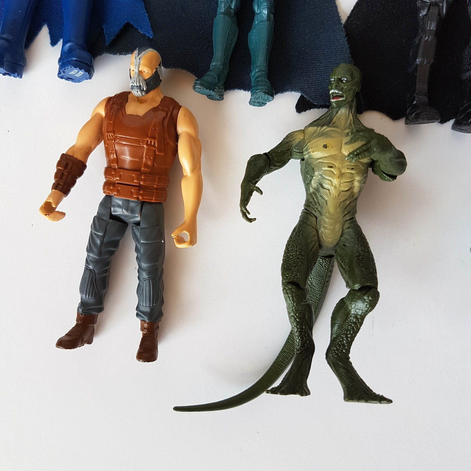 Mattel BATMAN Action Figure LOT Bundle 4" DC Comics Superhero Reptile Lizard EUC7