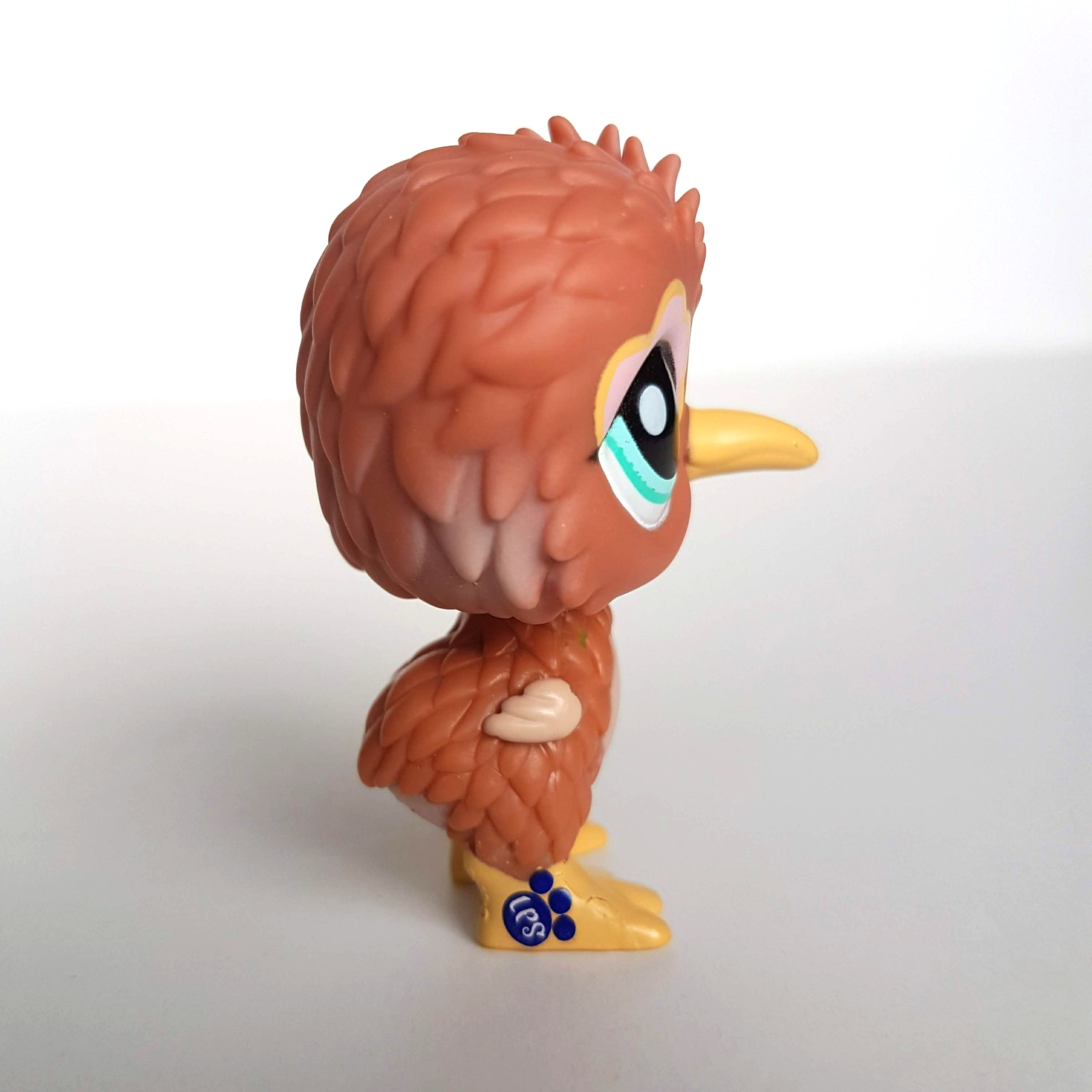 Littlest Pet Shop BROWN KIWI BIRD 2015 Plastic Figure Bobble Head LPS Cute 031413