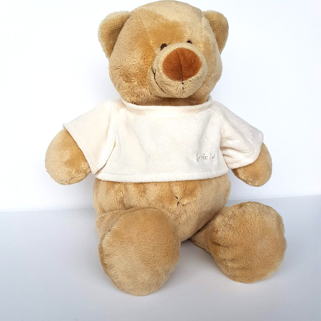 GARDO BABY Plush BEAR Lovey 37cm Plush Cream Stuffed Animal Soft Toy Comfort2