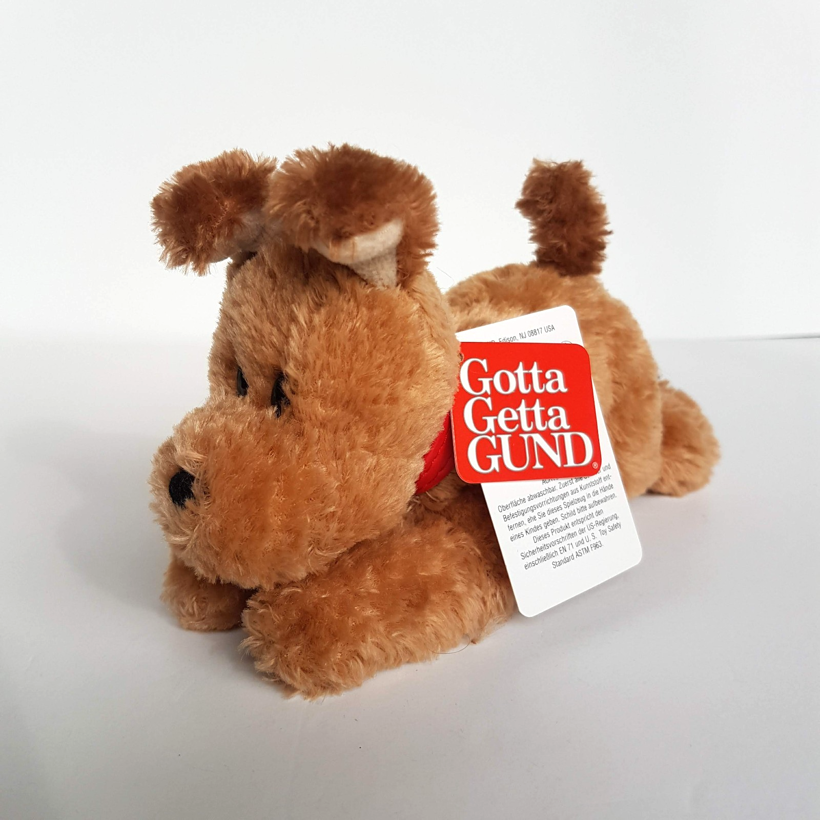 Gund PUPSY DOG Puppy Plush Soft Toy Small TAGS Stuffed Animal Cuddly Cute Collar0