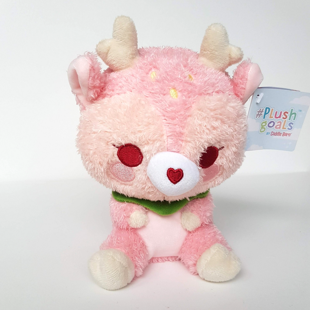 Cuddle Barn DEARIE STRAWBERRY DEER Plush Stuffed Animal 19cm Small Soft Toy Cute1