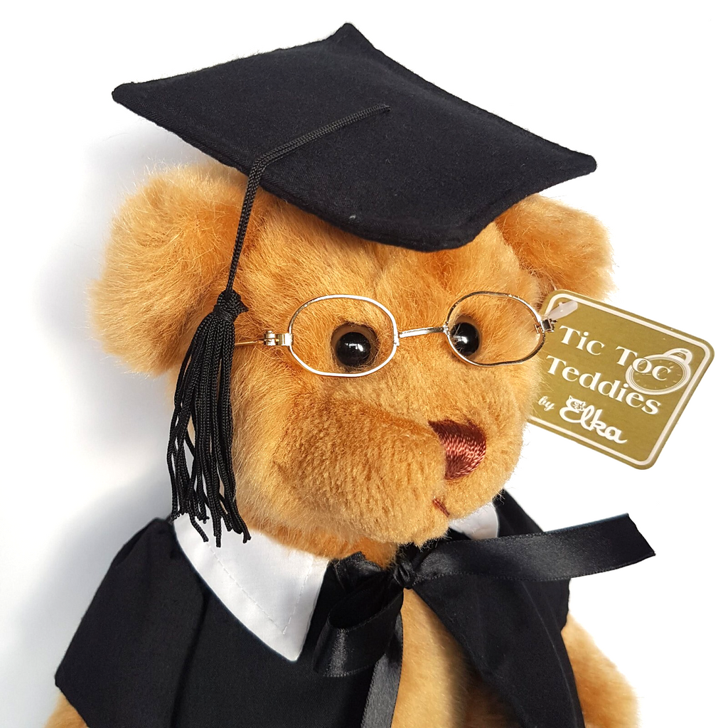 Elka University GRADUATION TEDDY BEAR 32cm Soft Toy School Stuffed Animal Gift1
